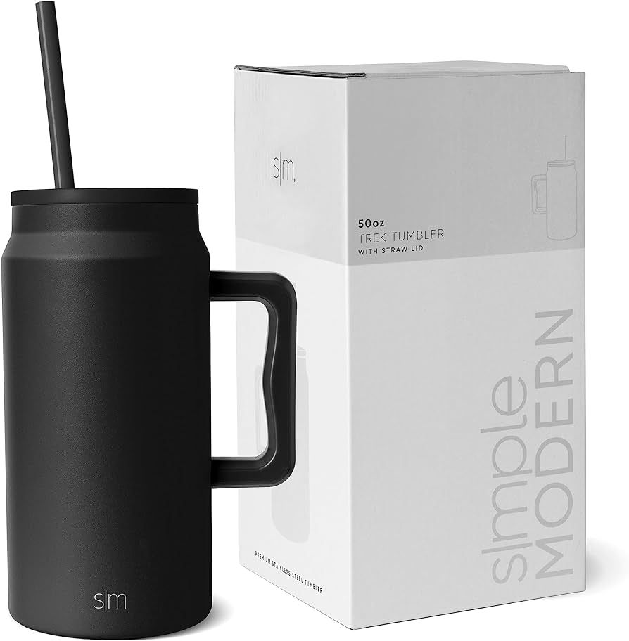 Simple Modern 50 oz Mug Tumbler with Handle and Straw Lid | Reusable Insulated Stainless Steel La... | Amazon (US)