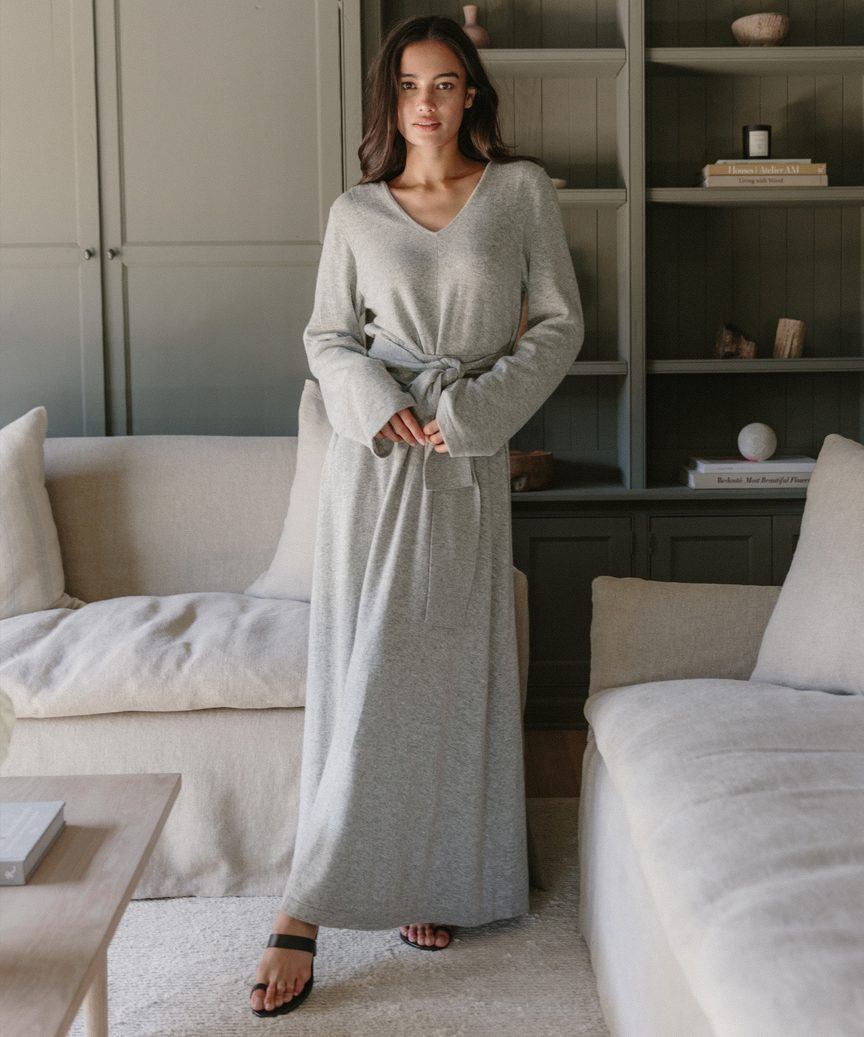 Everyday Kate Sweater Dress - Heather Grey | Jenni Kayne | Jenni Kayne