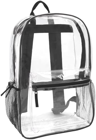 Trail maker Clear Backpack Heavy Duty with Padded Straps, Side Pockets for Kids, Boys, Girls, Sch... | Amazon (US)