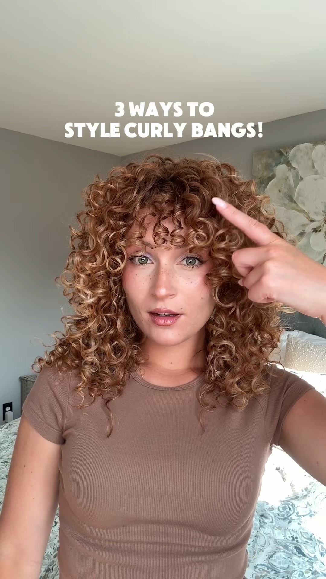 3 ways to style curly bangs! 

#LTKBeauty #LTKStyleTip