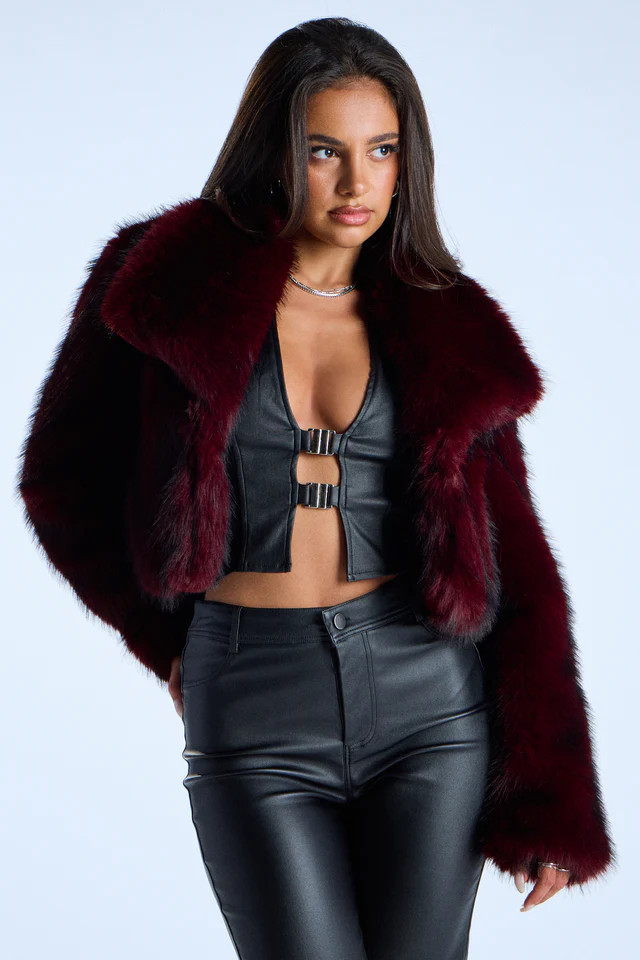 Drama Hour Faux Fur Cropped Jacket | Windsor Stores