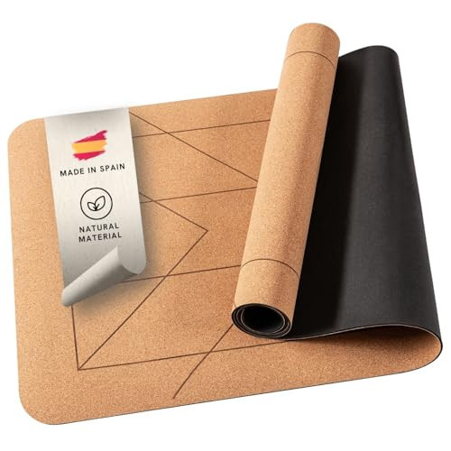 Lotuscrafts® Arise Cork Yogamatte Kork mit 100% Naturkautschuk, Extrem Rutschfest, Yoga Matte für Hot Yoga mit Sweat Proof Oberberfläche, 185 x 65 x 0,4 cm | Amazon (DE)