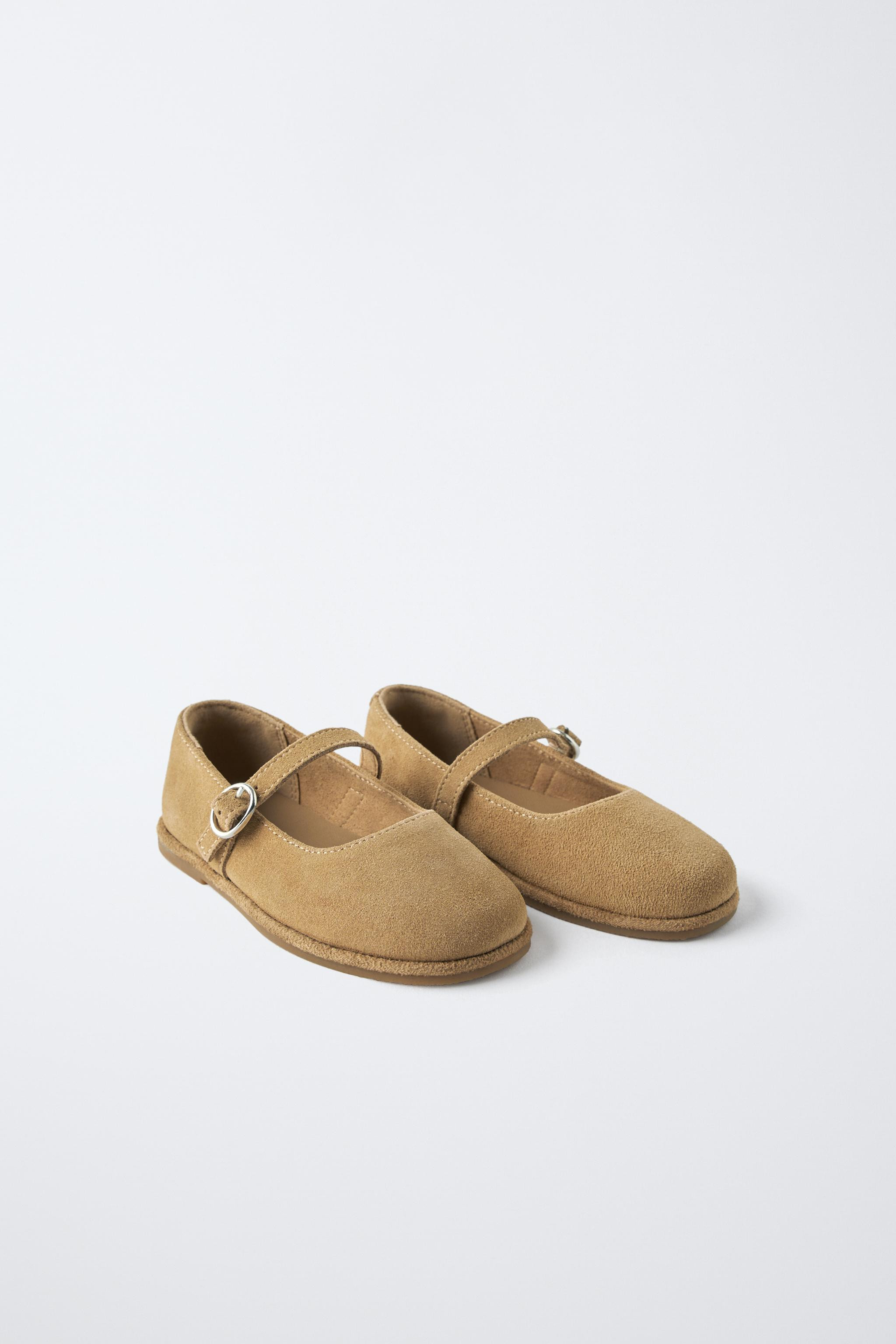 LEATHER BALLERINAS | Zara UK