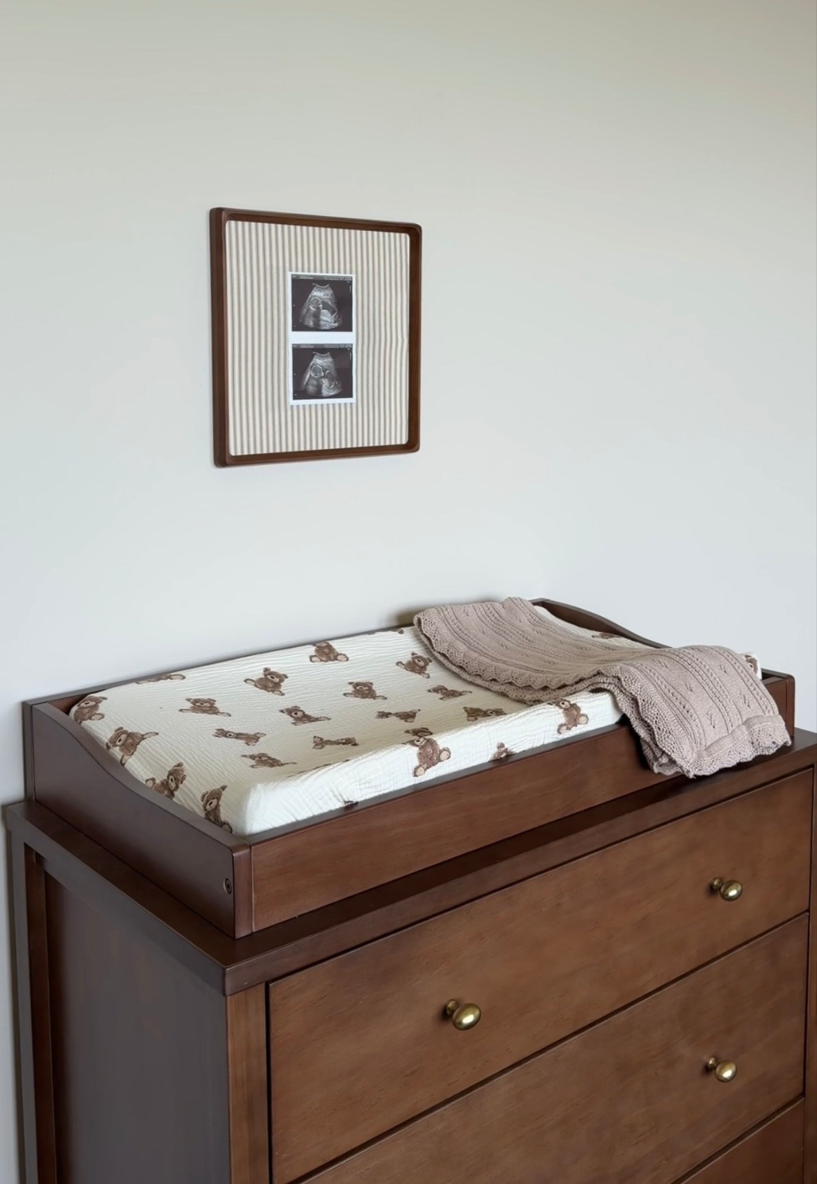 Frame that I used for this sonogram art🧸☁️🤎 changing table is back in stock from target!! 

#LTKHome #LTKBaby