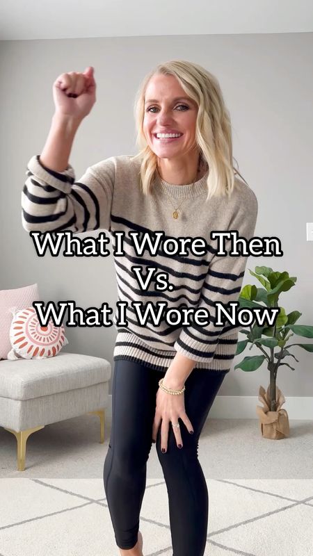 What I Wore Now vs. What I Wore Then! I’m updating a holiday outfit that I wore in 2014 with clothes that I have in my closet now. Pants- 2/short || everything else linked is similar  

#LTKfindsunder100 #LTKstyletip #LTKHoliday