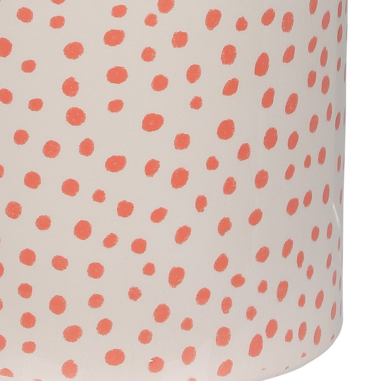 Way To Celebrate Orange Dot Ceramic Jar, 5" | Walmart (US)