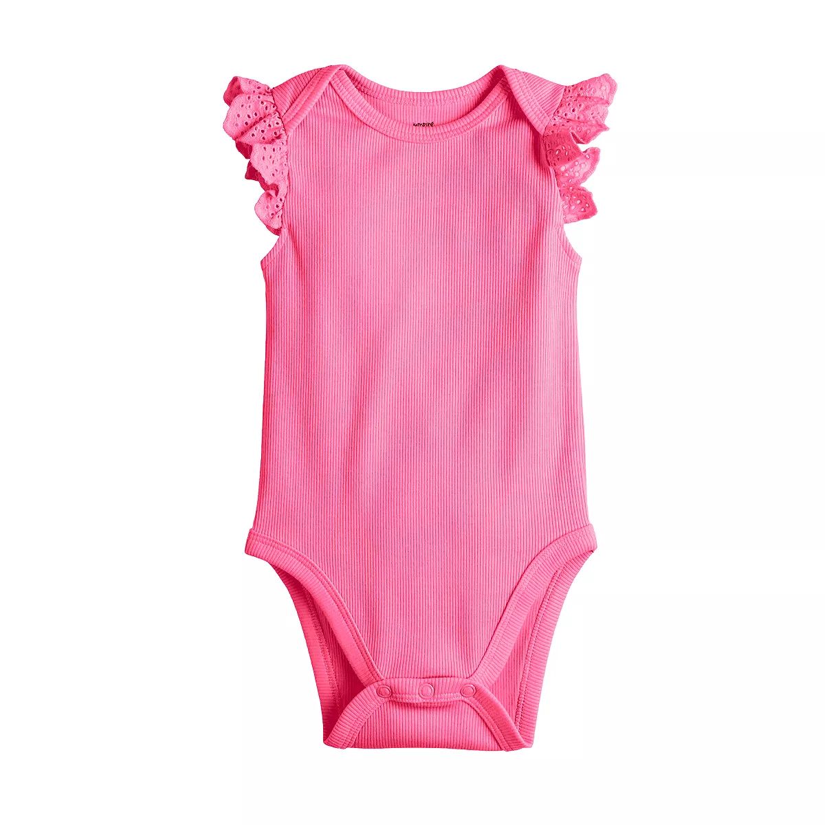 Baby Girl Jumping Beans® Eyelet Flutter Bodysuit | Kohl's