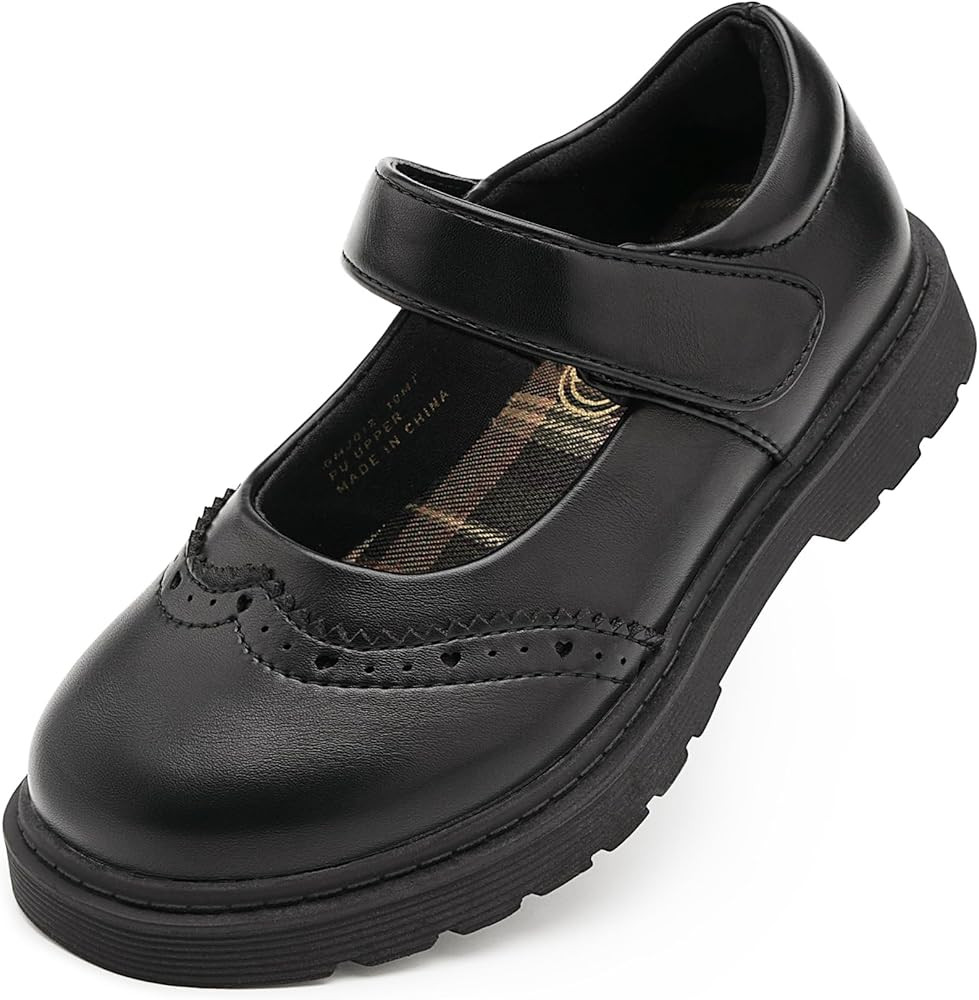 Stelle Girls School Mary Janes Uniform Shoes Flats Dress Shoes Chunky Loafers Oxfords (Little/Big... | Amazon (US)