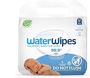 WaterWipes Plant-Based Original Baby Wipes, 99.9% Water Based Wipes, Unscented & Hypoallergenic f... | Amazon (US)