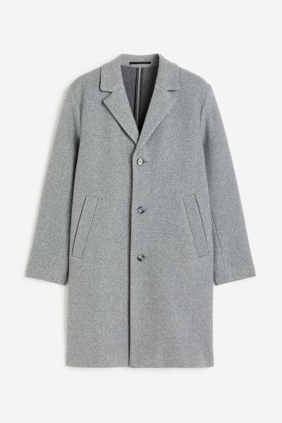 Wool-blend Coat - Grey - Men | H&M US | H&M (US + CA)