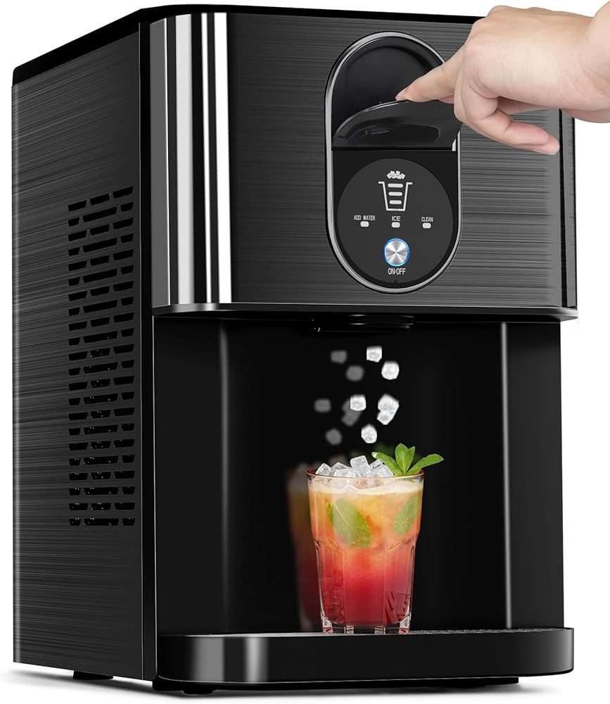 Cowsar Nugget Ice Makers Countertop, Pellet Ice Maker Machine Dispenser with Water Reservoir, Sel... | Amazon (US)
