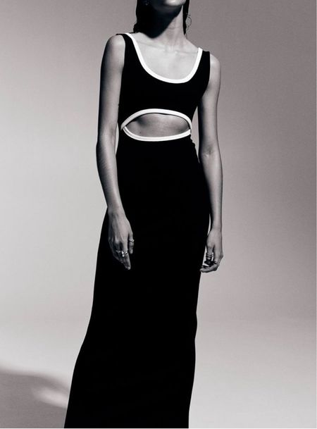 Black and white cutout maxi dress 

#LTKstyletip #LTKitbag #LTKfindsunder50