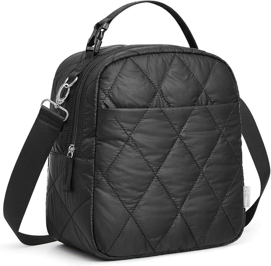 G4Free Large Insulated Lunch Bag, Leakproof Quilted Lunch Box Women Men, Reusable Puffer Lunch Ba... | Amazon (US)