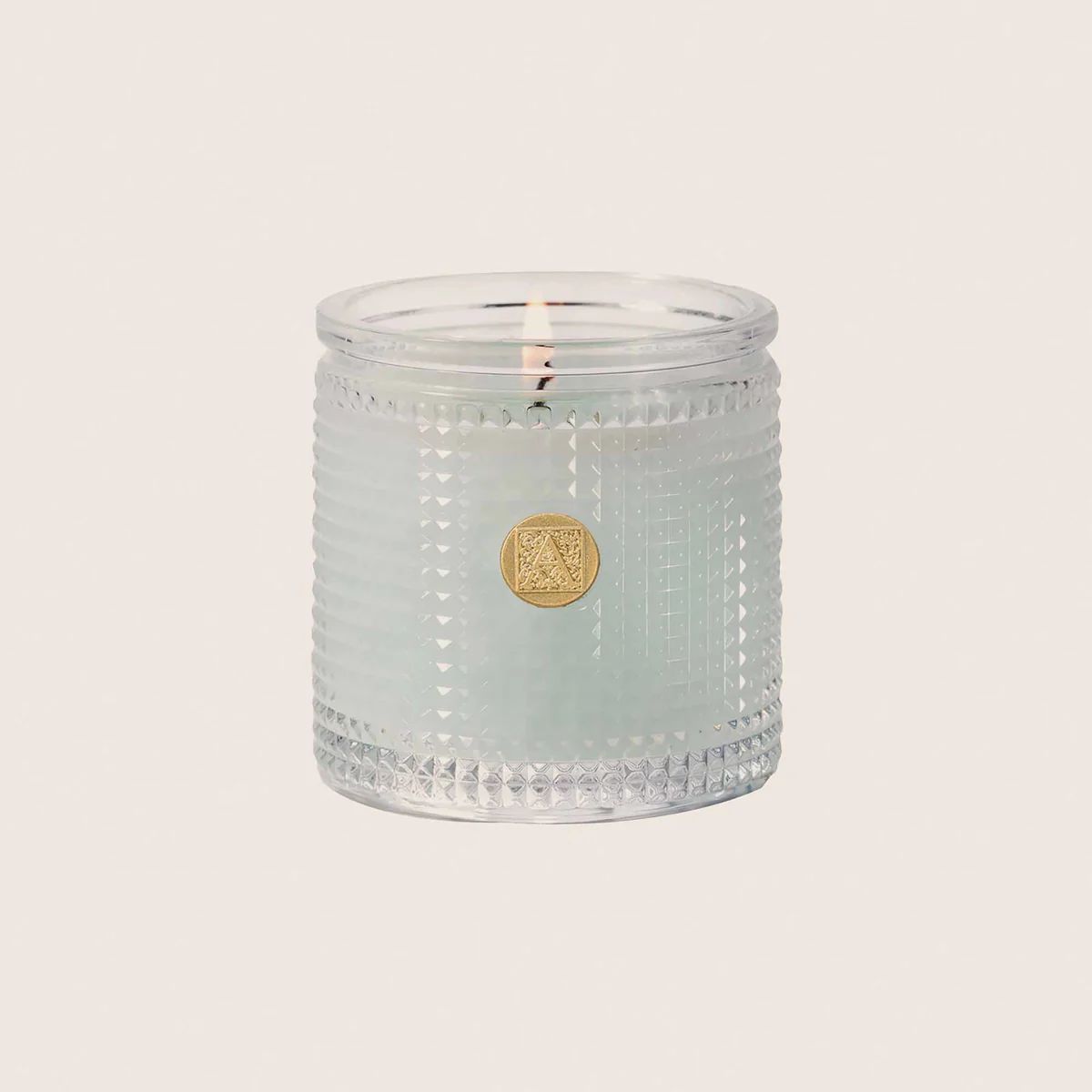 Cotton Ginseng - Textured Glass Candle | Aromatique