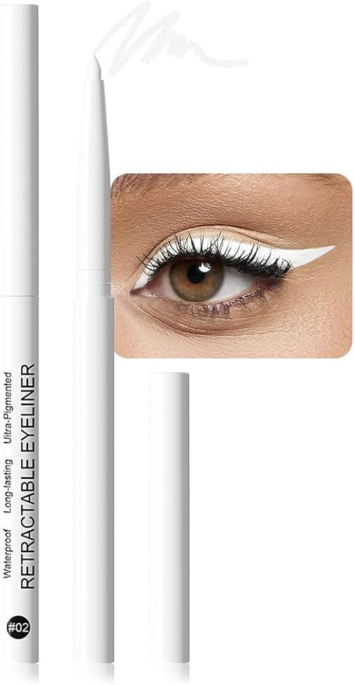evpct White Eyeliner Pencils for Eyes, Bright White Nude Under Eye Liner Pencil Makeup Waterproof... | Amazon (US)
