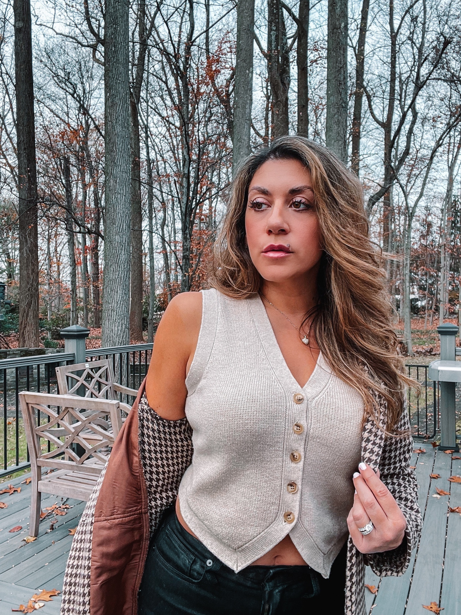 Invested💫 
Vests are still pretty trendy this season and I really love how they add shape and accentuate the waistline for women. This knit vest is a great alternative to a cami or tank under a blazer or cardigan. It gives a more structured, even professional appeal without looking stuffy. I happen to love that it looks great alone or with an open jacket that you can remove without feeling awkward!  I’m wearing a size xs.
#vests #falloutfits #knits #casualchic

#LTKSeasonal #LTKover40 #LTKstyletip