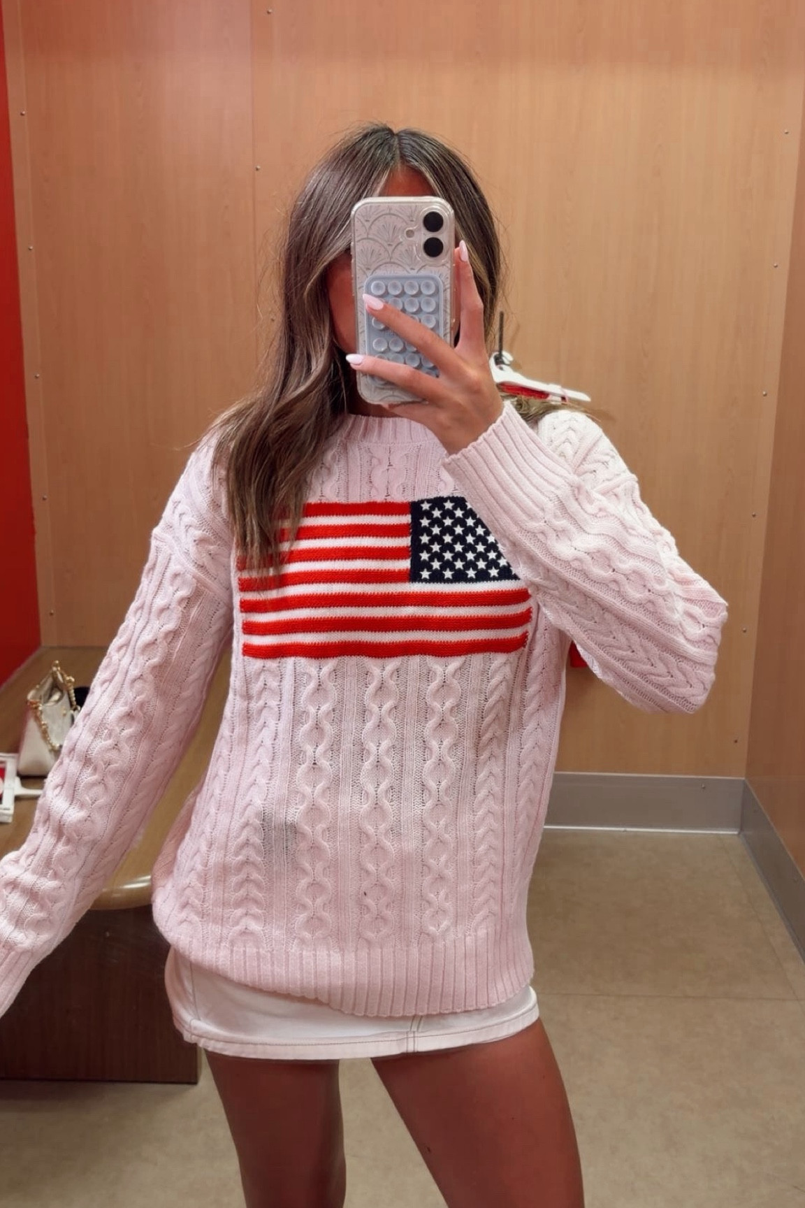 All things 4th of July at target currently!! These American flag sweaters are the absolute cutest and come in a few different color variations. My favorite is the light pink and I would wear this with some jean shorts under the fireworks this summer. target has all things for the 4th of July if you are unsure of what to wear!!

#LTKTarget #targetfinds #outfitinspo  #4thofjulyoutfit #summerstyle #ootd 

 #LTKdayinmylife #LTKootd #LTKSeasonal