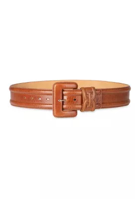 Sam Edelman Double E Belt Loop Wide Width Fashion Belt | Belk