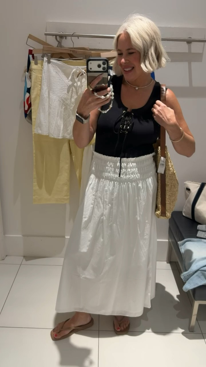 Shopping for vacation! Love this skirt & top! Wearing size Small in top, medium in skirt! All from Loft!

#LTKootd #LTKSeasonal #LTKSaleAlert