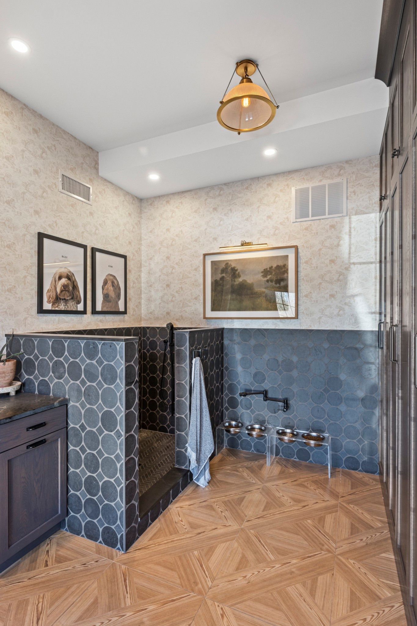 It’s mudroom season!  Featuring different kinds on mudroom flooring on Instagram ModernLuxeTeam page today and showing what we have in our own homes. This doggies room features heated tile flooring that looks like wood  

#LTKspringtrends #LTKHome #LTKmomlife