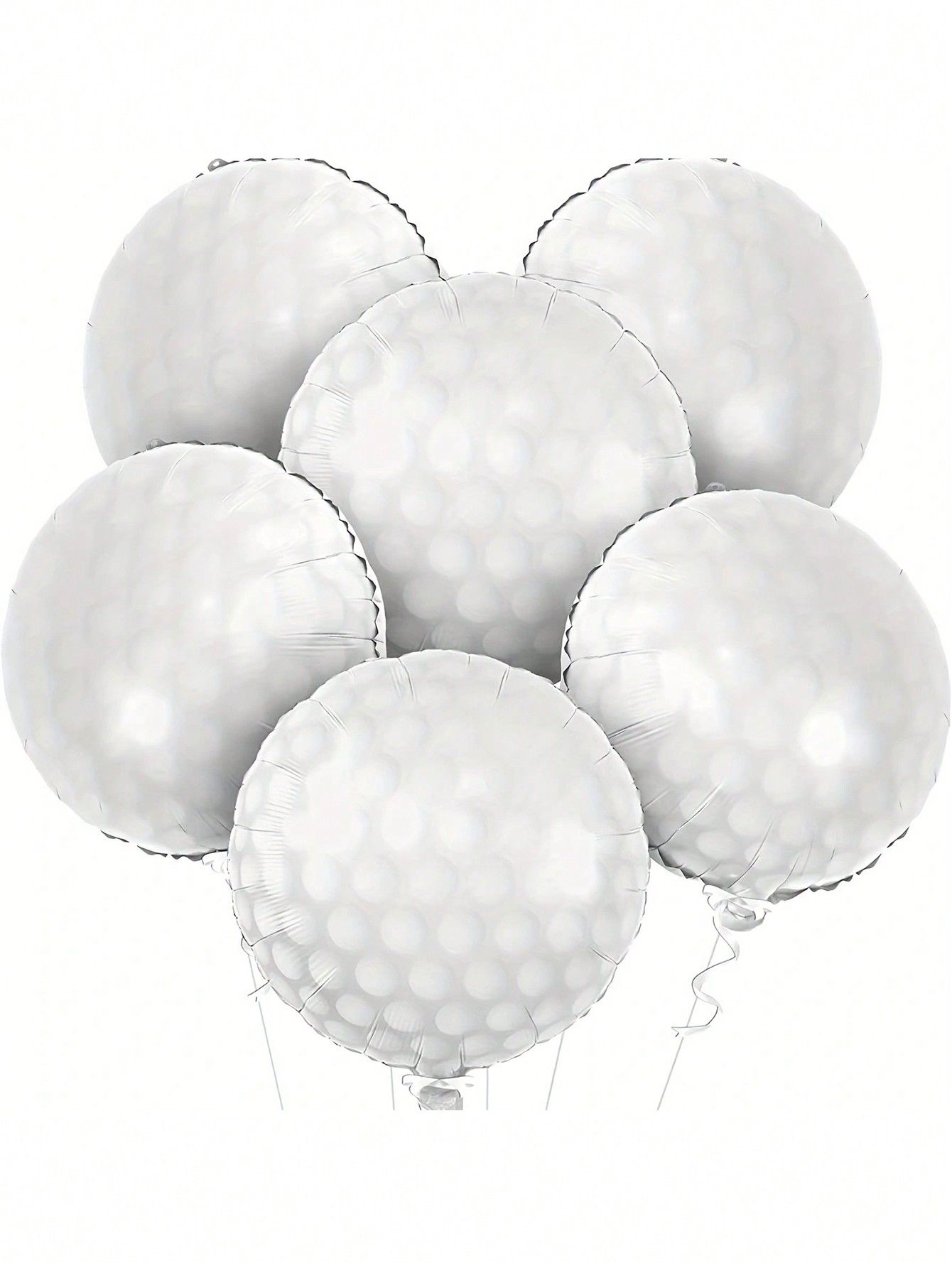 6pcs 18inch Golf Themed Balloons, Round Shaped Balloon For Golf Sport Birthday Party Decoration | SHEIN