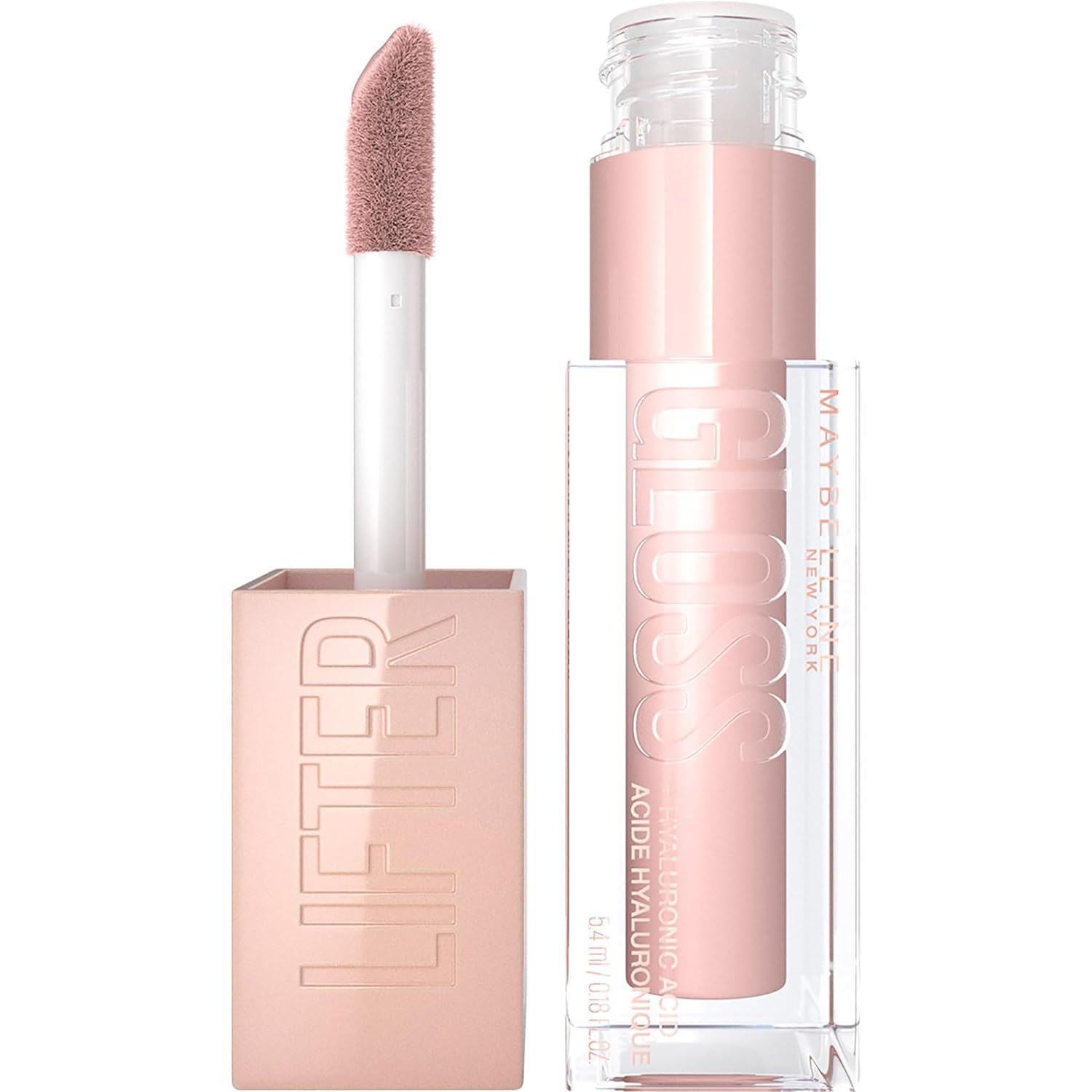 Maybelline Lifter Gloss Lip Gloss, Hydrating & High Shine - Ice (Pink Neutral) | Amazon (US)