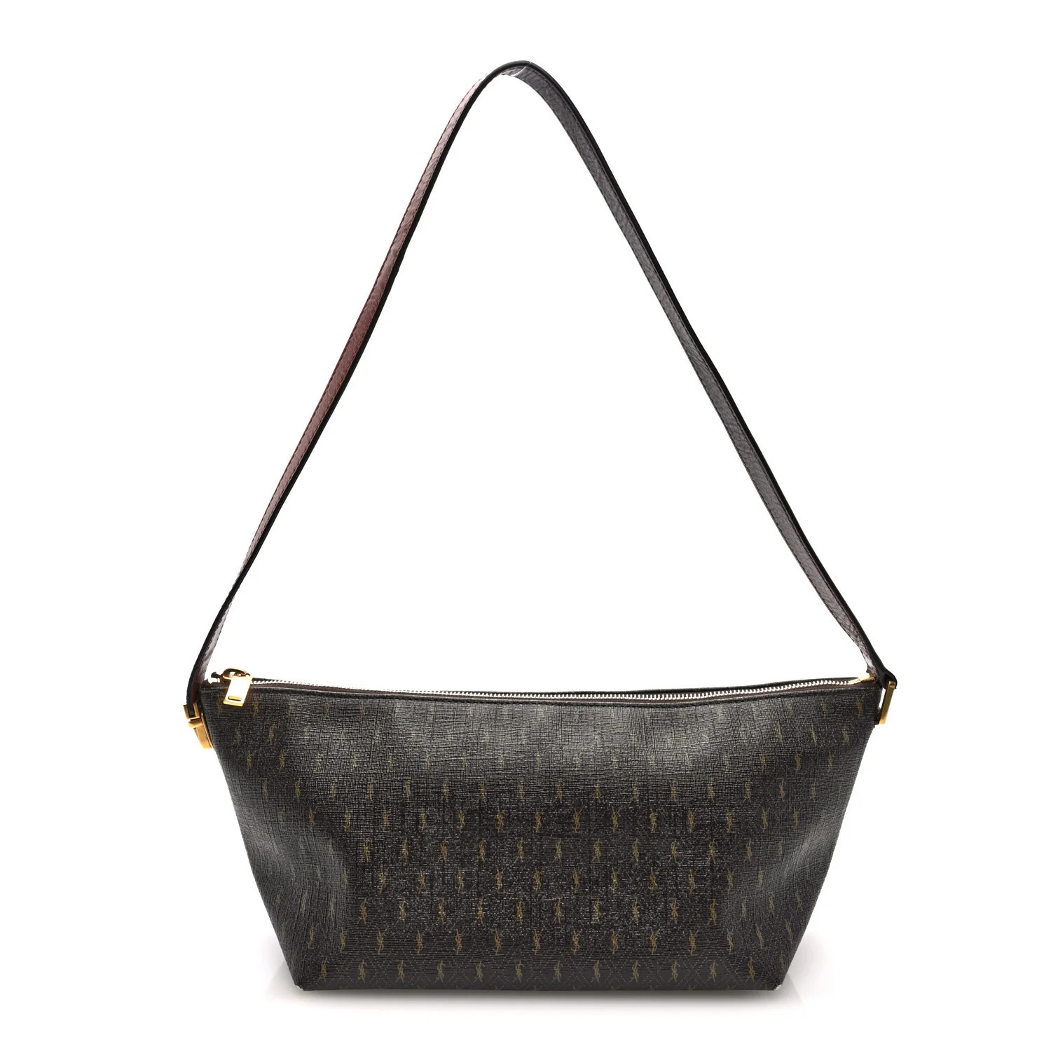 Saint Laurent Canvas Smooth Calfskin Le Monogramme Crossbody Bag Chestnut | FASHIONPHILE (US)