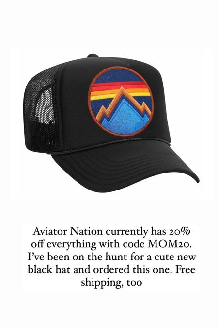 Aviator nation 20% sale trucker hat 

#LTKActive #LTKstyletip #LTKover40