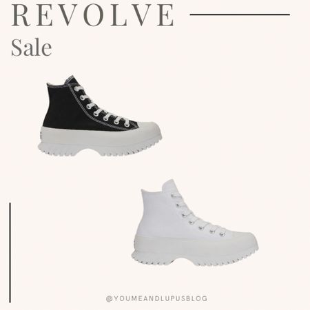 Revolve sale! Get the Chuck Taylor All Star Lugged sneakers while supplies last on sale currently at revolve!! These are my all-time favorite sneakers & I live in them in the summer!! Great sale price. They hold up really well too!! Had mine for 2 years now and they still look like new. Sneakers, tennis shoes, all stars, Chuck Taylor, high—tops, shoes, lugged, platform shoes, YoumeandLupus 

#LTKstyletip #LTKSale #LTKshoecrush