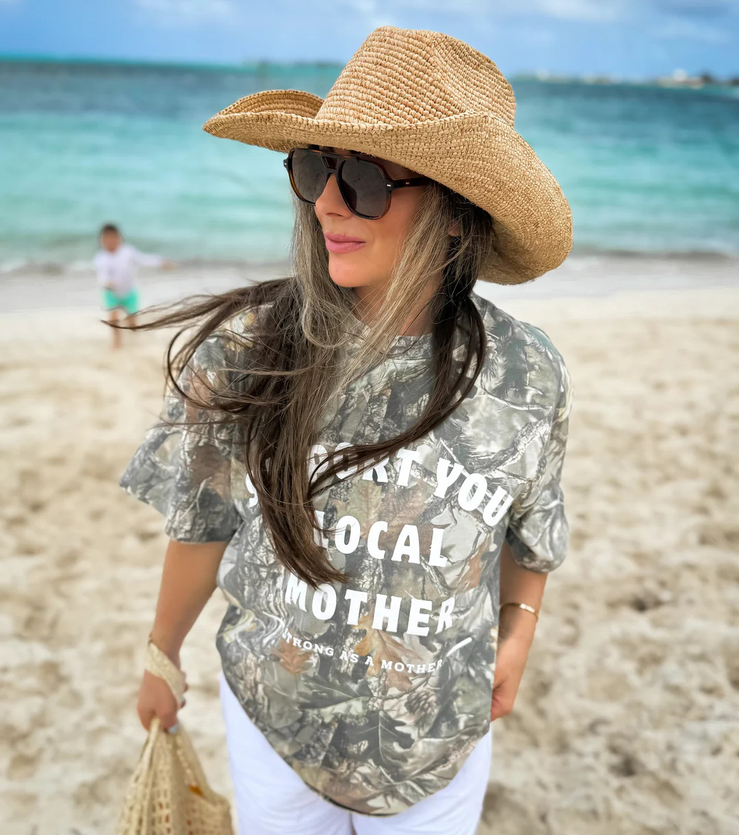 Support Your Local Mother® Oversized Tee - Camo | Mother Hats