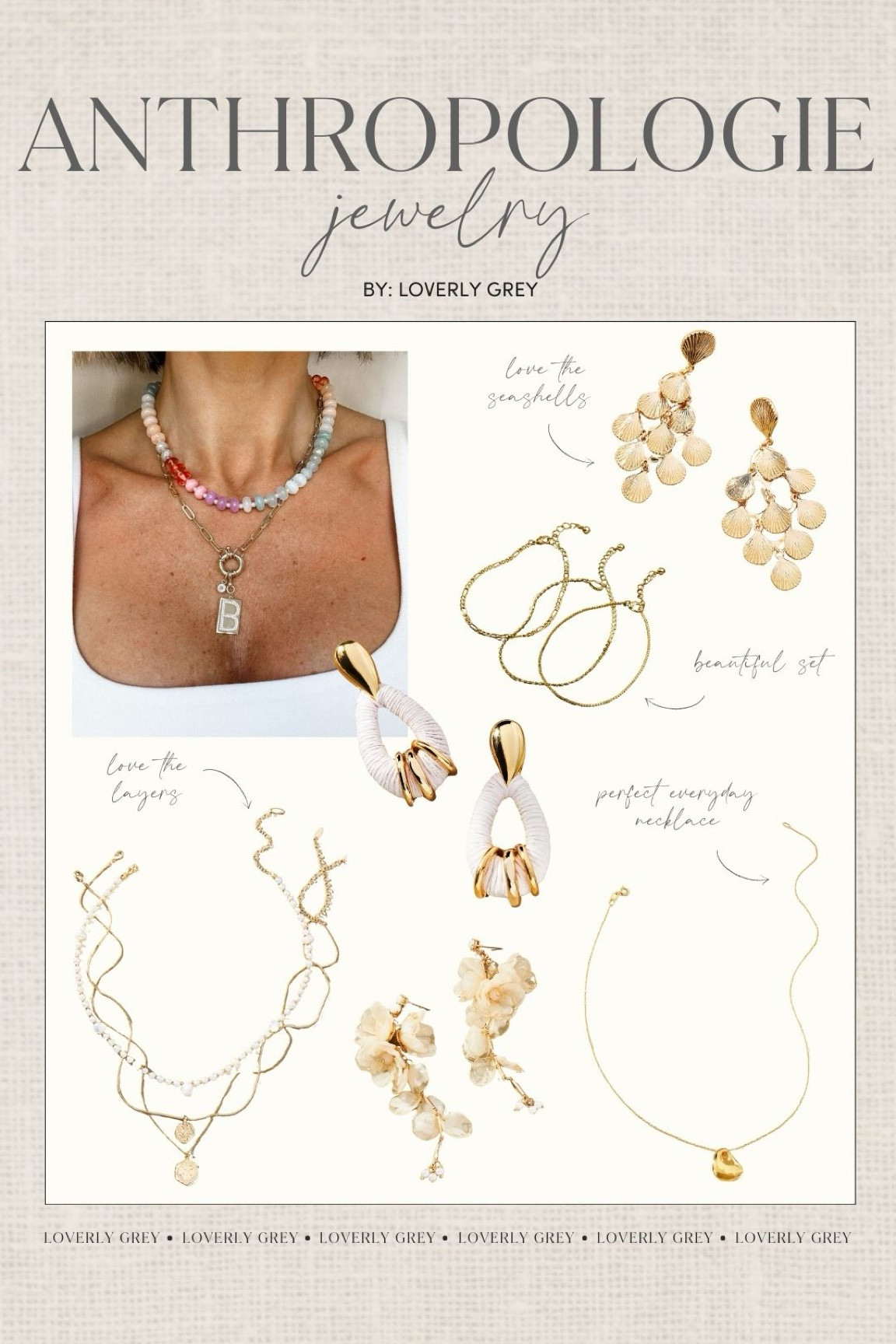 Anthropologie jewelry favorites. I love this initial necklace stacked with this colorful beaded one. Loverly Grey, Anthropologie 

#LTKSaleAlert #LTKSeasonal #LTKStyleTip