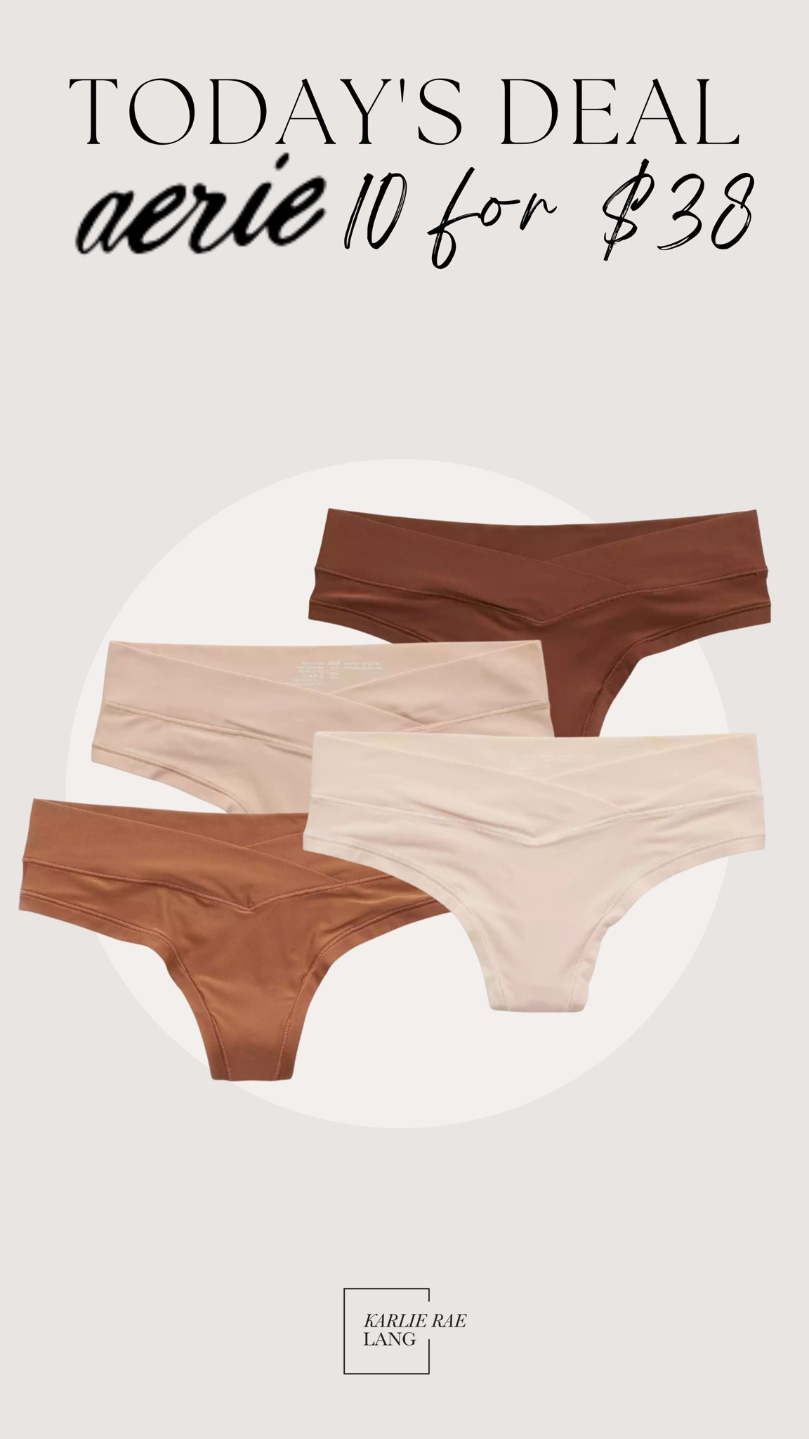 Aerie Real Me Thong Underwear