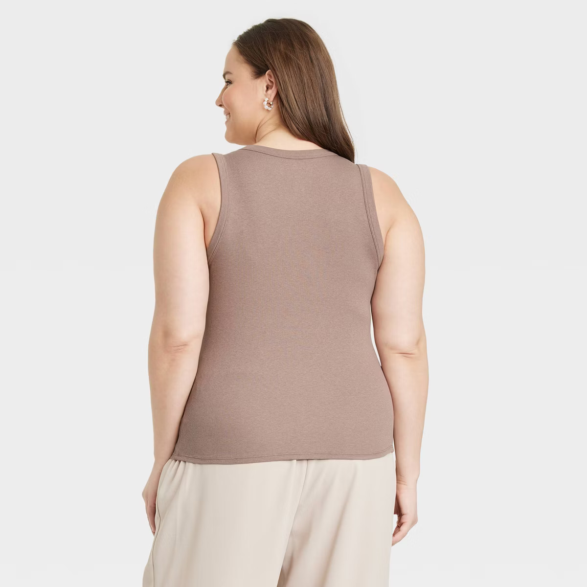 Women's Slim Fit Ribbed Tank Top - A New Day™ | Target