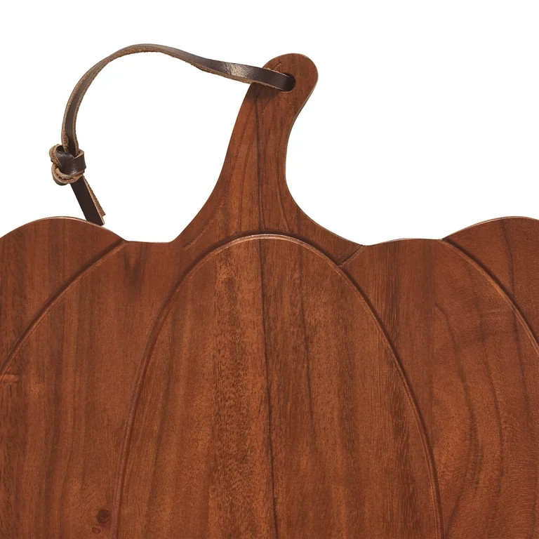 My Texas House Wood Pumpkin-Shaped Serving Board, Brown, 12" x 13" | Walmart (US)