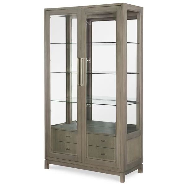 Seibel 44'' Wide Mirrored Back China Cabinet with Lighting | Wayfair North America