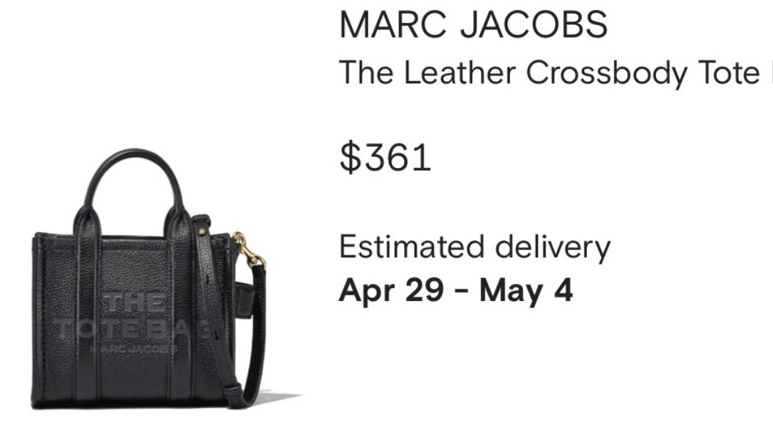 Marc Jacobs
The Leather Crossbody Tote bag 

#marcjacobs  

#LTKSaleAlert #LTKgrwm #LTKWorkwear