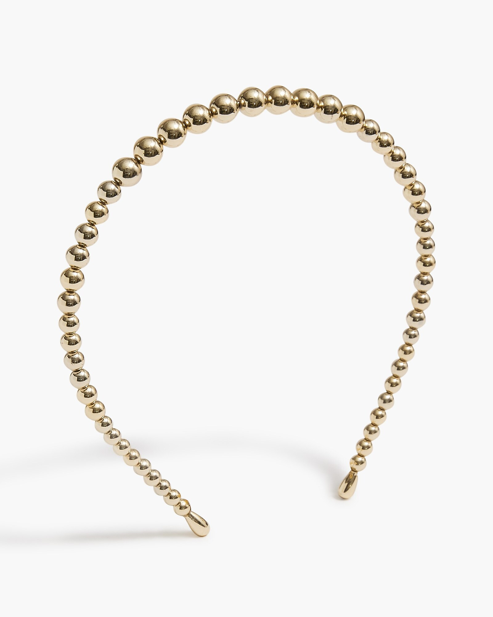 Metallic beaded headband | J.Crew Factory