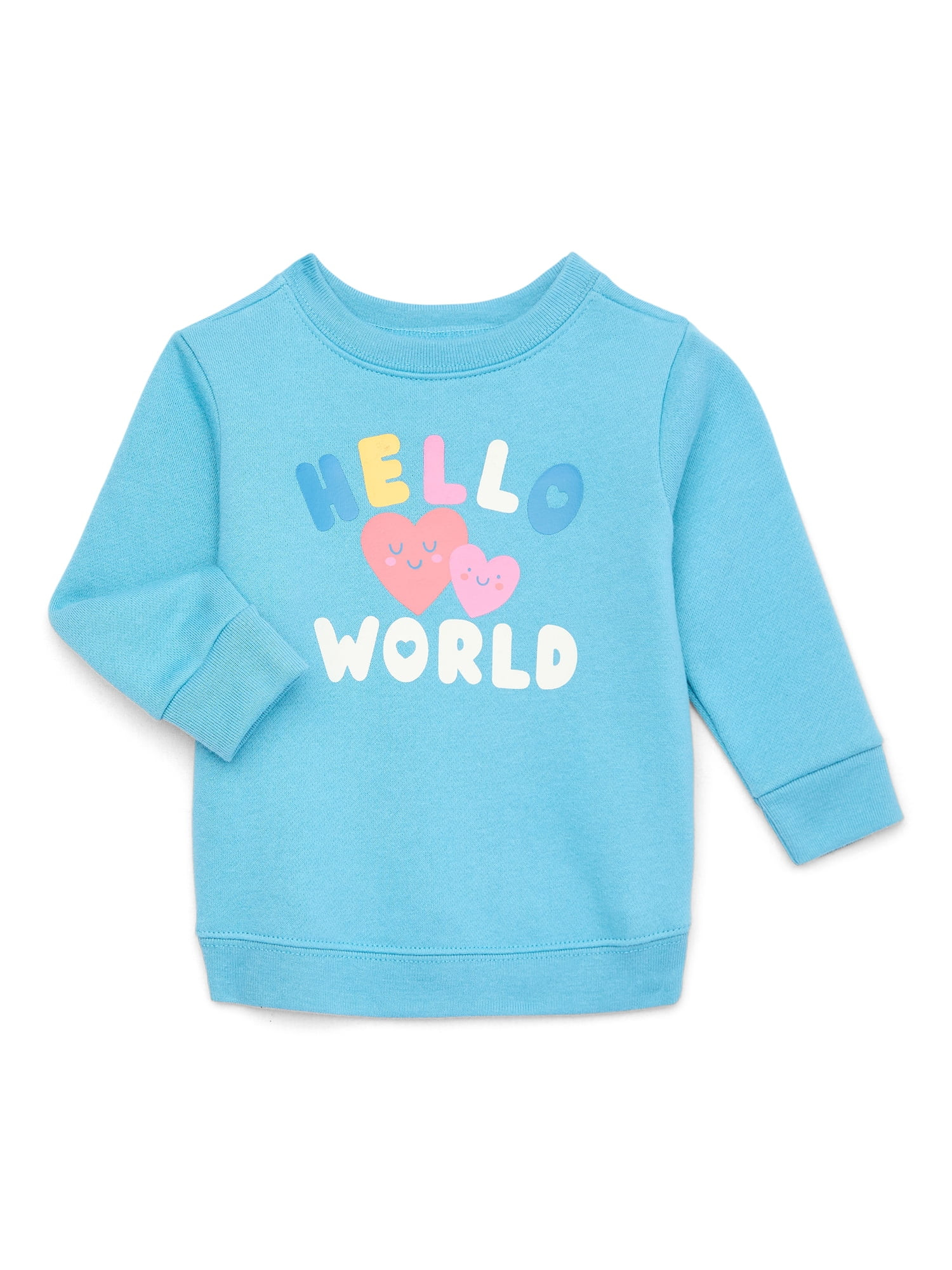 Garanimals Baby Girl Graphic Fleece Sweatshirt, Sizes 6-24 Months | Walmart (US)