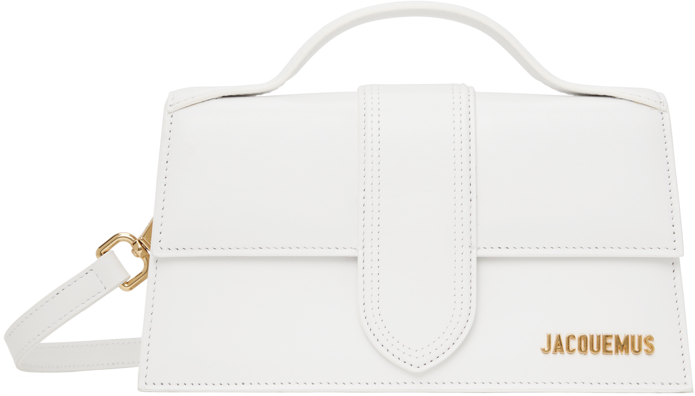 JACQUEMUS White Les Classiques 'The large Bambino' Bag | SSENSE
