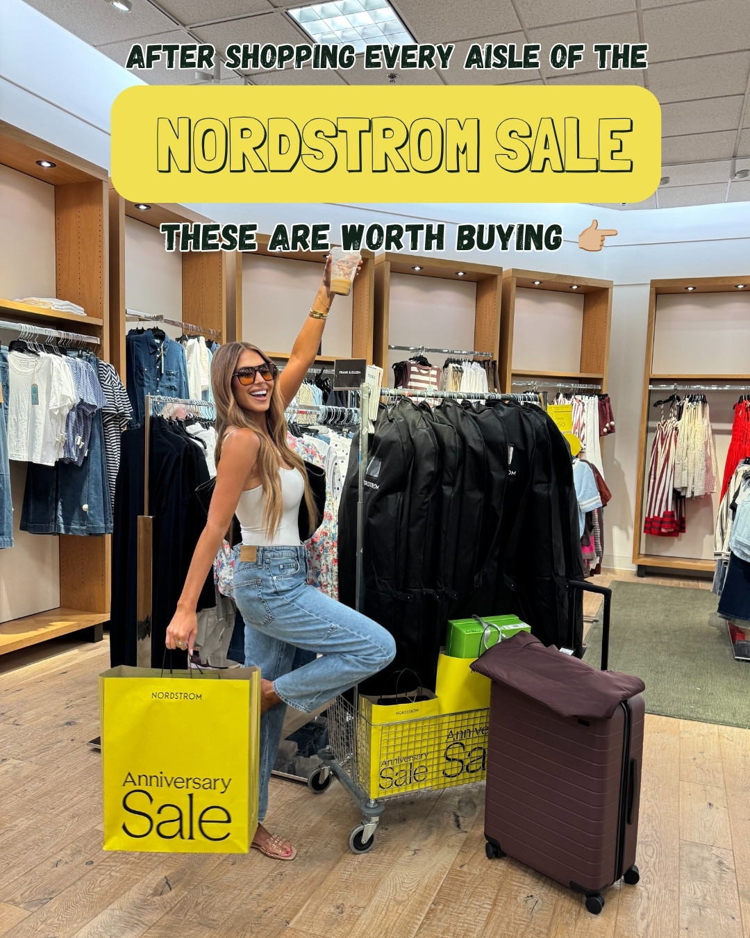these are the items worth buying during the nordstrom sale 🛒💛

I'm wearing a small in tops/dresses and a 27 in jeans!

#LTKSaleAlert