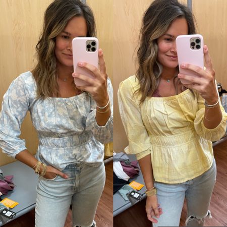 . The prettiest new spring tops from #walmart in a medium but think a small would’ve fit better. Comes in several pretty colors but loving these spring colors ✨ 
.
.
#walmart #walmartfashion #affordablefashion #affordablestyle #springfashion #springstyle #blouse #blouses #momstyle #casualstyle 