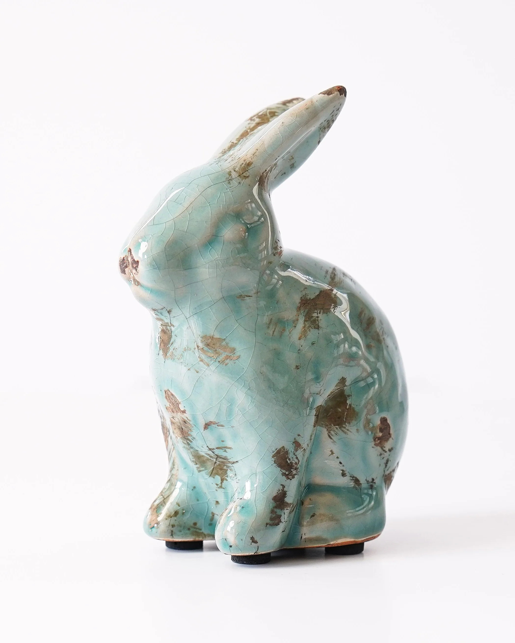 Distressed Aqua Bunny | MJHome