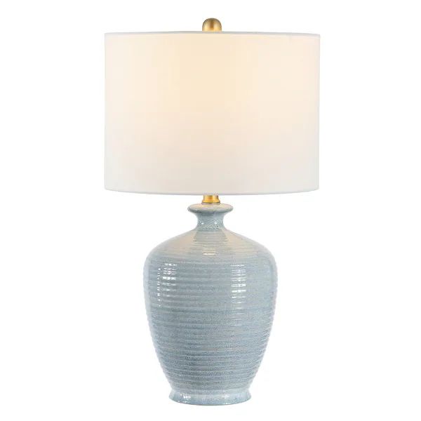 SAFAVIEH Lighting Hanron 26-inch Ceramic LED Table Lamp - 14" W x 14" L x 26" H - Bed Bath & Beyo... | Bed Bath & Beyond
