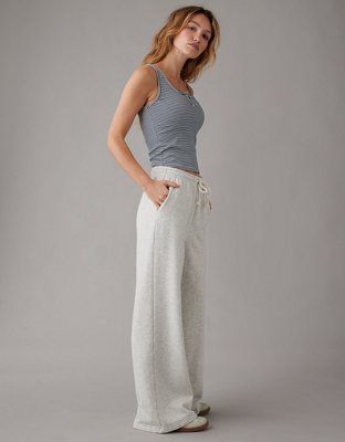 AE High-Waisted Baggy Wide-Leg Sweatpant | American Eagle Outfitters (US & CA)