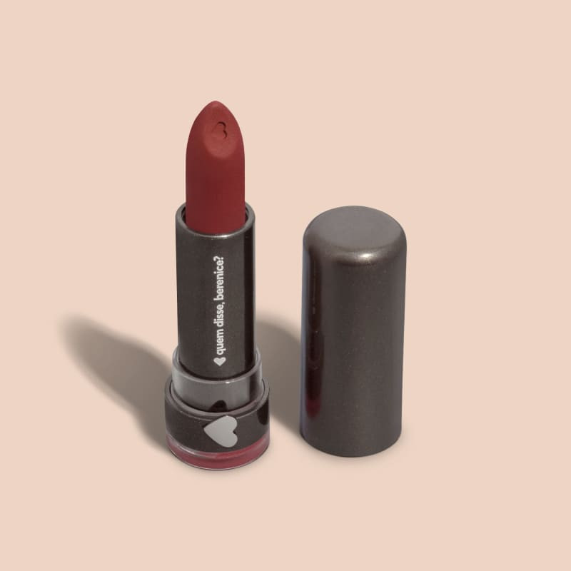 Batom Mate Vermelho Vermelhou Alta Pigmentação 3,8g | QuemDisseBerenice (BR)