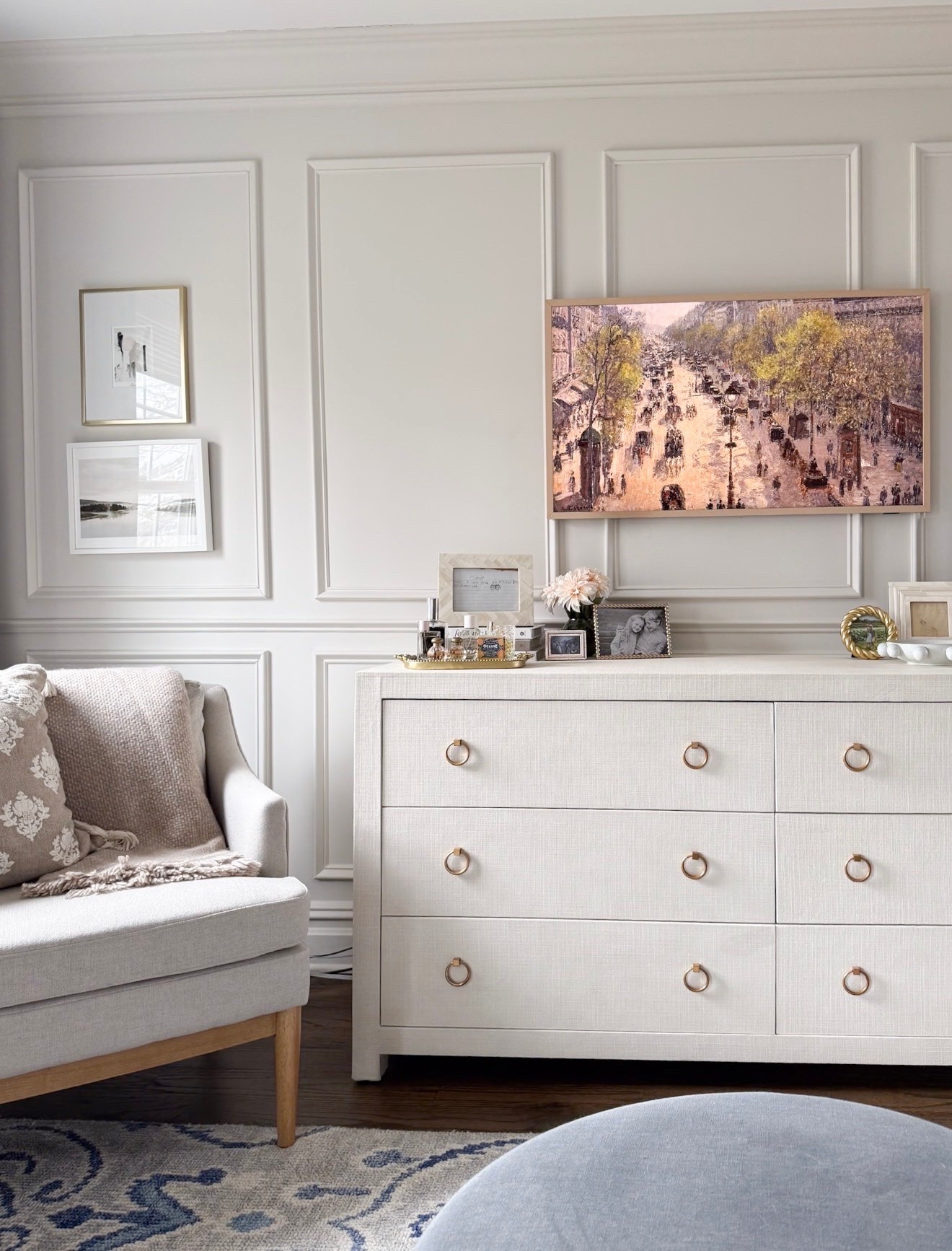 This dresser is the perfect combination of sleek design and practical storage. Its clean lines and subtle texture add a polished touch to any room, while the spacious drawers keep your essentials organized and accessible. Pair it with art, decor, or a cozy chair to create a layered, inviting space.

Perfect for bedrooms, home interiors, stylish storage, layered decor, and modern home accents.

#LTKSaleAlert #LTKHome