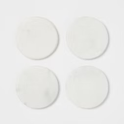 4pk Marble Coasters White - Threshold™ | Target