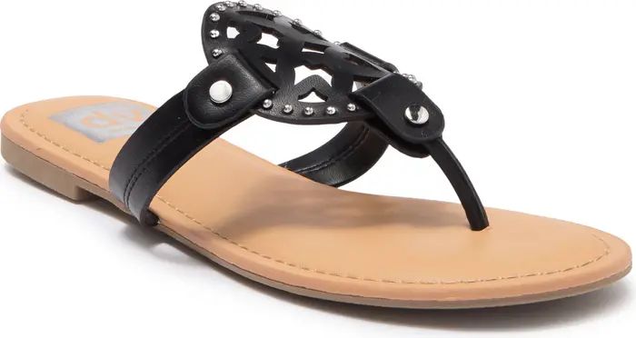 Gotie Laser Cut Studded Thong Sandal (Women) | Nordstrom Rack