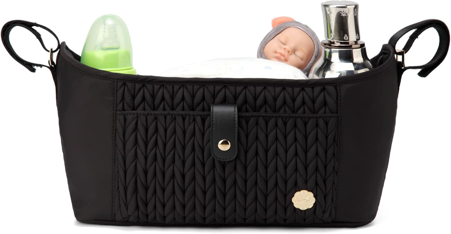 Universal Baby Stroller Organizer,Diaper Caddy Organizer with Adjustable Straps to Fits Nearly An... | Amazon (US)