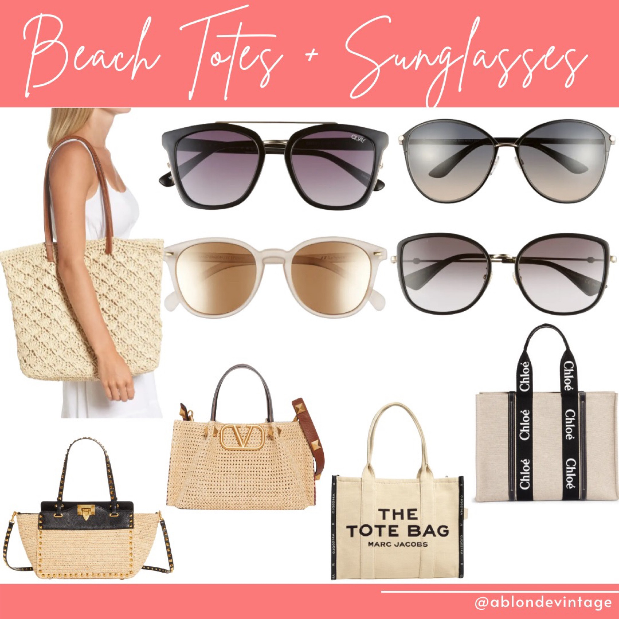 Vacation Necessities! Vacation sunglasses, vacation tote bags. #vacation #sunglasses #totebags #beachbags

#LTKunder100 #LTKtravel #LTKsalealert